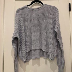 Light Blue Knit Oversized Brandy Melville Sweater